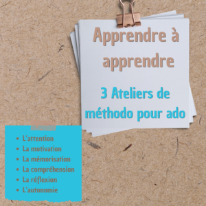 Atelier apprendre à apprendre